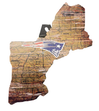 Load image into Gallery viewer, New England Patriots Sign Welcome Distressed 6 x 12