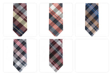 Load image into Gallery viewer, Ivy League Checks 2.75" Microfiber Tie &amp; Pocket Square Set