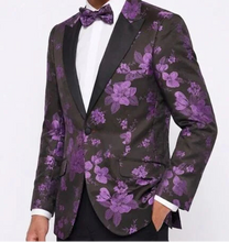 Load image into Gallery viewer, Single Breasted Two Button Blazer with Matching Bowtie # 9658