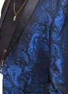 Load image into Gallery viewer, Single Breasted One Button Shawl Collar Paisley Design Sport coat with Matching Bow Tie by Mazari