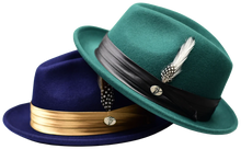 Load image into Gallery viewer, Rocky Collection Wool Felt Fedora Crushable Snap Brim Hat