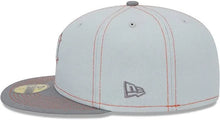 Load image into Gallery viewer, Detroit Tigers New Era 59Fifty 5950 Ray Pop Gray Fitted Cap with Orange Stitch