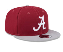 Load image into Gallery viewer, Alabama Crimson Tide New Era 9Fifty 950 Crimson with Gray Bill Snapback Cap