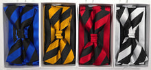 Load image into Gallery viewer, Stacy Adams Striped Bow Tie &amp; Hanky Set # SB199