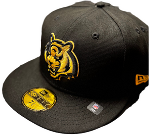 Cincinnati Bengals New Era Black 5950 Gold Metallic 59Fifty Fitted Cap