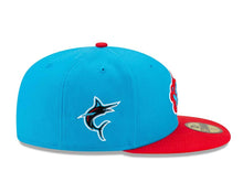 Load image into Gallery viewer, Miami Marlins New Era 5950 59Fifty 59Fifty Crown Logo Fitted Cap