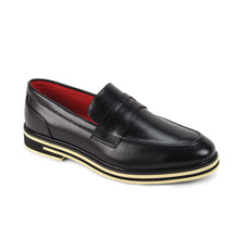Load image into Gallery viewer, Classy &amp; Elegant Moc Toe Strap Faux Leather Slip On Dress Shoe from The Ashford Collection # ASH1