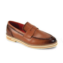 Load image into Gallery viewer, Classy &amp; Elegant Moc Toe Strap Faux Leather Slip On Dress Shoe from The Ashford Collection # ASH1