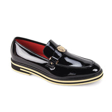 Load image into Gallery viewer, Classy &amp; Elegant Faux Patent Leather Slip-on Dress Shoe from The Ashford Collection # Ash3