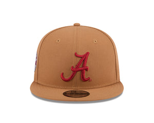 Alabama Crimson Tide New Era 9Fifty Snapback Tan Red Color Block