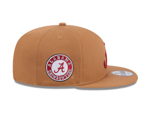 Alabama Crimson Tide New Era 9Fifty Snapback Tan Red Color Block