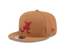 Load image into Gallery viewer, Alabama Crimson Tide New Era 9Fifty Snapback Tan Red Color Block