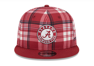 Alabama Crimson Tide New Era 9Fifty 950 Snapback Plaid Cap