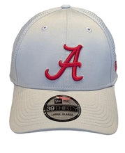Load image into Gallery viewer, Alabama Crimson Tide Classic 39Thirty 3930 New Era Flex Fit Perforated Gray Cap with Crimson Alabama Logo