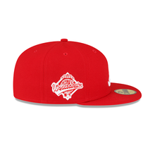 Load image into Gallery viewer, Atlanta Braves 59fifty 5950 Side Patch Red White New Era Fitted Cap