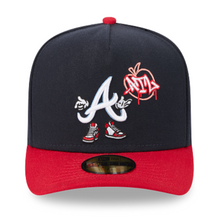 Load image into Gallery viewer, Atlanta Braves New Era 59Fifty A Frame Curved Bill Cartoon 5950 Fitted Cap