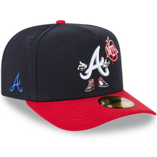 Load image into Gallery viewer, Atlanta Braves New Era 59Fifty A Frame Curved Bill Cartoon 5950 Fitted Cap
