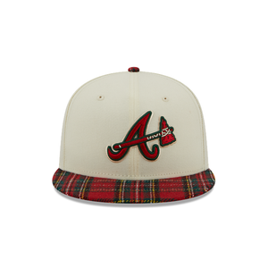 Atlanta Braves New Era 9Fifty 950 Plaid Visor Snapback Cap