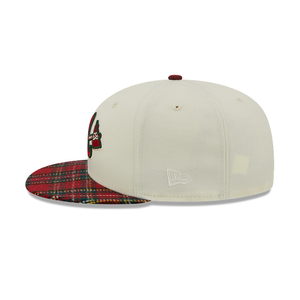 Atlanta Braves New Era 9Fifty 950 Plaid Visor Snapback Cap