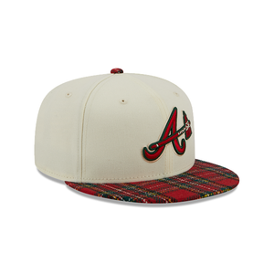 Atlanta Braves New Era 9Fifty 950 Plaid Visor Snapback Cap