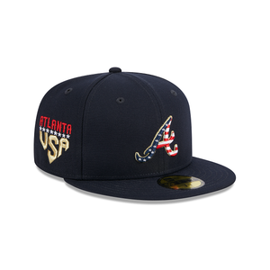 Atlanta Braves New Era 59Fifty 5950 Fourth of July Patriotic Fitted Cap