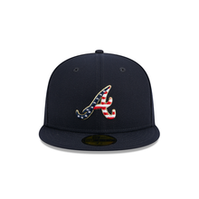 Load image into Gallery viewer, Atlanta Braves New Era 59Fifty 5950 Fourth of July Patriotic Fitted Cap