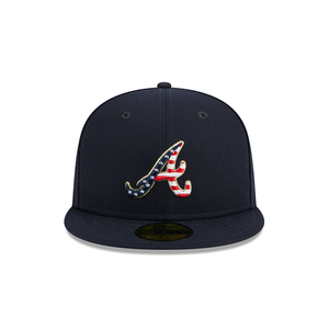 Atlanta Braves New Era 59Fifty 5950 Fourth of July Patriotic Fitted Cap