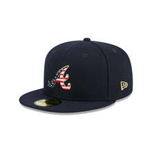 Load image into Gallery viewer, Atlanta Braves New Era 59Fifty 5950 Fourth of July Patriotic Fitted Cap