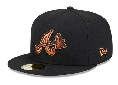 Atlanta Braves New Era Authentic Metallic Pop 59FIFTY 5950 Fitted Hat