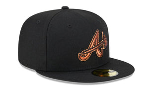 Atlanta Braves New Era Authentic Metallic Pop 59FIFTY 5950 Fitted Hat