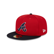 Load image into Gallery viewer, Atlanta Braves New Era Red White Navy 59Fifty 5950 Fitted Cap