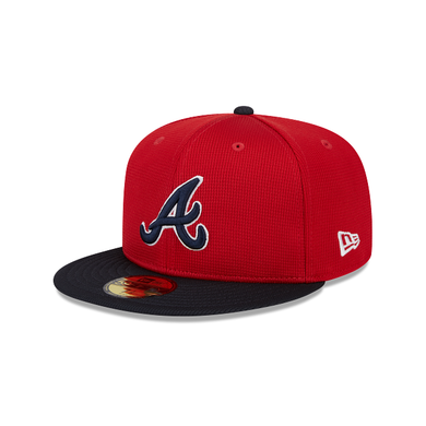 Atlanta Braves New Era Red White Navy 59Fifty 5950 Fitted Cap