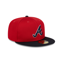 Load image into Gallery viewer, Atlanta Braves New Era Red White Navy 59Fifty 5950 Fitted Cap
