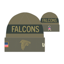 Load image into Gallery viewer, Atlanta Falcons Salute to Service New Era Sideline Beanie