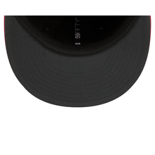 Load image into Gallery viewer, Atlanta Falcons New Era 59Fifty 5950 Red &amp; Black Performance Tech Fitted Hat