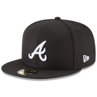 Atlanta Braves Black baseball cap with white logo 