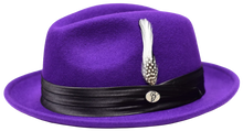 Load image into Gallery viewer, Rocky Collection Wool Felt Fedora Crushable Snap Brim Hat