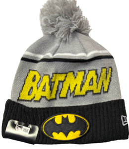 Batman New Era Jumbo Cheer Pom Knit Beanie