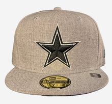 Load image into Gallery viewer, Dallas Cowboys New Era 59Fifty 5950 Gray Fitted Cap with Navy Star outlined in White