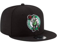 Load image into Gallery viewer, Boston Celtics Black &amp; Team Color Logo New Era 950 9Fifty Snapback Hat