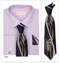 Load image into Gallery viewer, French Cuff Dress Shirt with Matching Tie, Hanky, and Cufflinks by Bruno Conte