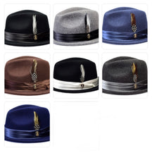 Load image into Gallery viewer, Giovanni Felt Fedora Dress Crushable Hat by Bruno Capelo