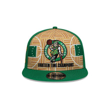 Load image into Gallery viewer, Boston Celtics 18 Time Champions New Era 950 9Fifty Snapback Hat with 2024 Champions Sidepatch