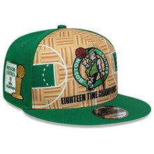 Load image into Gallery viewer, Green and beige cap with Boston Celtics logo