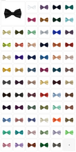 Load image into Gallery viewer, Solid Color Bow Tie &amp; Pocket Square Hanky in 69 Colors # BT100