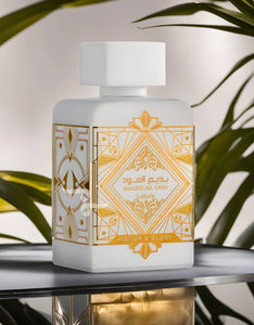 Lattafa BADE'E AL OUD HONOR & GLORY 3.4 FL OZ / 100 ML EDP SPRAY – The  Look! Shopthelookonline.com