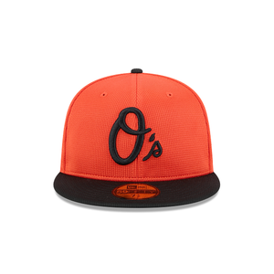 Baltimore Orioles New Era 59Fifty 5950 Orange Navy Fitted Hat