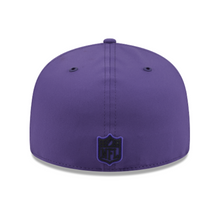 Load image into Gallery viewer, Baltimore Ravens 59Fifty 5950 New Era Purple on Purple POP Fitted Hat