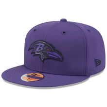 Load image into Gallery viewer, Baltimore Ravens 59Fifty 5950 New Era Purple on Purple POP Fitted Hat
