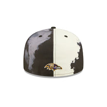 Load image into Gallery viewer, Baltimore Ravens 59Fifty 5950 New Era Sideline Ink Dye Fitted Cap